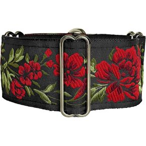 Martingale Dog Collar for Greyhound Saluki Whippet and Other Breeds with Similar Neck 2" Wide (M 11"-14")