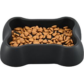 Slow Feeder Dog Bowl,Slow Down Feed Cat Feeding Bowl,Pet Fun Puzzle Feeder,Non Skid Bloat Stop Feeding Bowl for Dogs/Cats/Pets (Black)