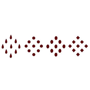 Bindi 200 Count Maroon & MultiSize Indian Daily Use Forehead Bindi Round Dot Tattoo Body Art Sticker craft decor belly velvet body jewelry face jewels (Maroon) (Round)