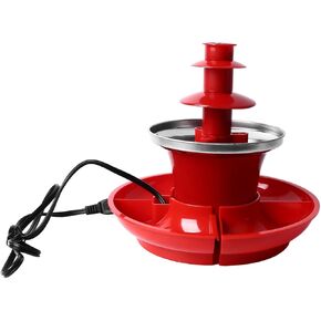 Electric Chocolate Fondue Three Layer Detachable Chocolate Fountain for Placing Cherries Popcorn Strawberries 110V US Plug