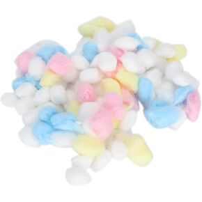 GLOGLOW 1 Bag Hamster Cotton Balls, Filler Colorful Cotton Warm Bedding Cotton Balls Filler for Hamster House Small Animals Hibernation Hamster ChinchillaExercise Wheels