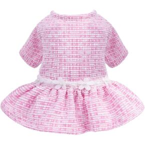 CuteBone Dog Pink Dresses Puppy Girl Skirt Pet Winter Clothes Doggy Dress Cat Outfits Apparel LTD02M