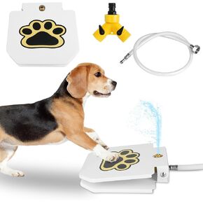 نافورة مياه للكلاب، نافورة مياه للشرب للحيوانات الأليفة تعمل بمخالب خارجية، موزع مرش للحيوانات الأليفة مطور مع مجموعة صمامات نحاسية، مياه عذبة للشرب، سهلة التدريب، متضمنة على شكل حرف Y in Kuwait