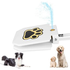 Dog Water Fountain Outdoor, Dog Sprinkler Drinking Water Dispenser Step-on, Paw Activated Drinking Pet Dispenser for Dog Bowl Alternative
