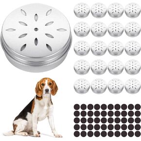 20 عبوة من علب عمل رائحة الكلاب، مجموعة حاويات تدريب أنف الكلاب مع 50 نقطة مغناطيسية، صندوق تدريب على رائحة الألومنيوم بوزن 2 أونصة مع أغطية مجوفة، صندوق مزيل العرق للثلاجة المستديرة مع غطاء لولبي in Kuwait