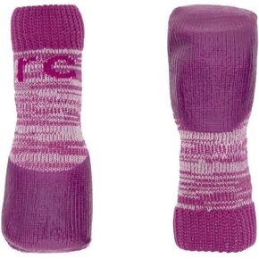 RC Pet Products Sporty PAWks Anti-Slip, Stylish, Functional, Protective Dog Socks | Large, Mulberry Heather