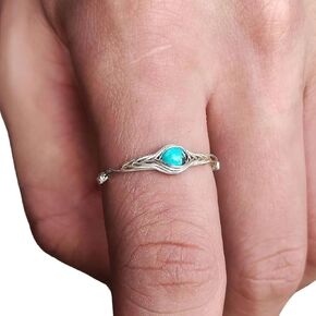 Turquoise ring turquoise rings for women sterling silver handmade by GRB ROY