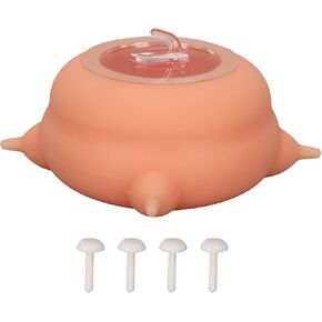 Tnfeeon Puppy Milk Feeder Bowl Silicone Dog Feeder 200ml Simulation Puppy Nursing Station Nipple Feeder with Suction Cups for Multiple Puppies in Kuwait