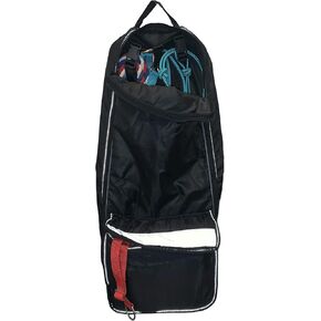 Majestic Ally Halter Bridle Carry Bag - Reflective, Padded with Front Large Pocket Tack Carry Bag to Keep Horse Tack Clean and Safe (Black)