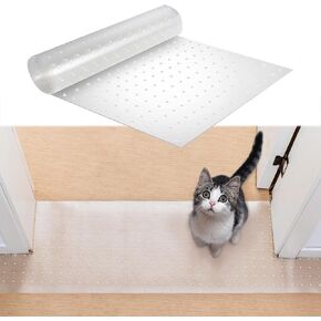 Panther Armor Scratch-Proof Curved Carpet Protector for Pets, for Doorways, Anti-Slip, Customizable Fit, Heavy Duty, 3.6ft, Cat Carpet Protector for Doorway
