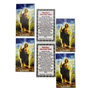 St Jude Prayer Holy Card, Saint Jude Taddeus Prayer Card (6 pcs)