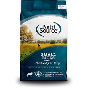NutriSource Adult Chicken & Rice Small Bites Dog Food 5lb