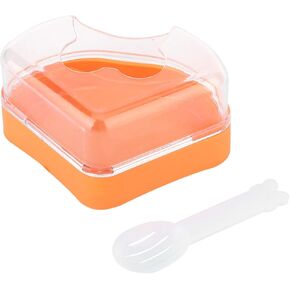 Corner Toilet for Hamster with Roof, Hamster Sand Bathroom with Scoop, Hamster Sandbox, Plastic Sand Bath Container, Corner Toilet Tray for Hamster Totoro Chinchilla