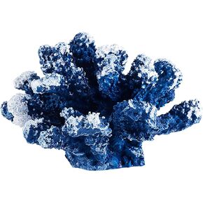 Funvalley Surperfect Blue Coral Decor Coral Reef,Faux Coral Decor Measures 4.92in x 4.33in x3.15in Faux Artificial Coral Reef for Aquarium Decorations Coral Decorations for Home
