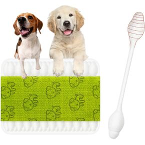 Dog Qtips | Double-headed Gourd-shaped Swabs Dog Ear Cleaner Tool for Infection Treatment | Prevents Accidental Injury | Safer Cleaning of Pet's Ears | Ideal for Medium and Large Dogs