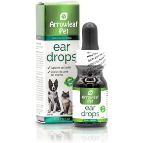 Ear Drops by NaturPet Inc | Healthy Ear Support for Cats and Dogs | Itchy Ears | Cleaning | Swimming | 10mL
