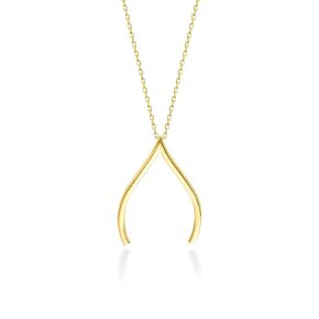 Wishbone Ring Holder Necklace Sterling Silver,Ring Keeper Necklace for Women, Engagement Ring Holding Jewellery, Wishbone Good Luck Gift for Doctor and Nurse (Sterling Silver, Standard 24")