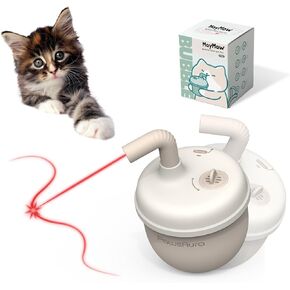 Cat Laser Toy, Bubble Automatic Cat Toy with Tumbler Design, Interactive Cat Toy with Catnip/Silvervine, Best Cat Toys with Fast & Slow Mode, Rechargeable Cat Toys for Bored Indoor Adult Cats