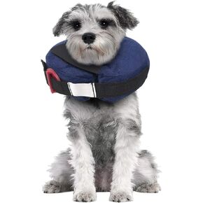 Protective Inflatable Collar Small w/Dog Calming Disc