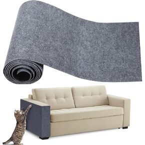 118" x 15.8" Cat Scratching Mat Trimmable Cat Scratching Carpet Mat Large Self-Adhesive DIY Cat Scratch Roll Cat Tree Shelves Replacement Mat Pad for Cat Tree Shelves Couch Furniture Protector