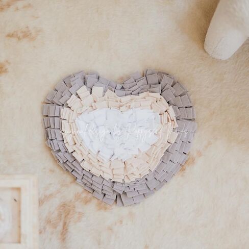 Original Heart Forager Snuffle Mat & Aesthetic Slow Feeder Puzzle For Rabbits (Malibu Gray) in Saudi Arabia