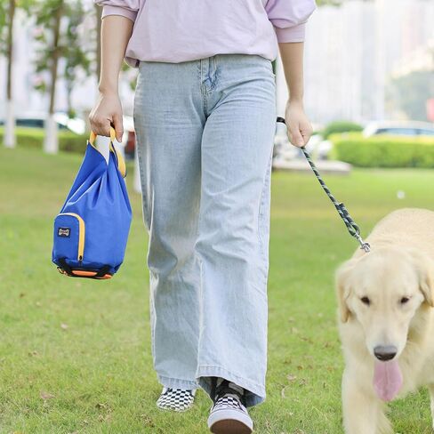 Pet Food Travel Bag - 5.5lb 8L Capacity, Large kibbles Food Storage, Feed Bag (Without Collapsible Dog Bowls) in Saudi Arabia