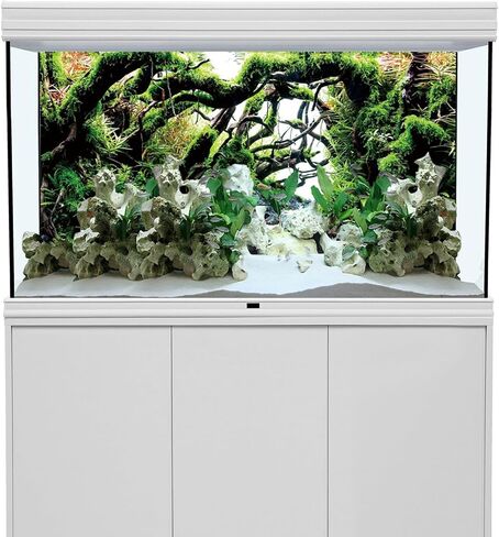 AWERT 72x18 inches Branches Fish Tank Background Green Algae Aquarium Background River Bed & Lake Aquarium Background Vinyl Background in Saudi Arabia