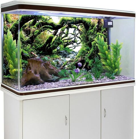 AWERT 72x18 inches Branches Fish Tank Background Green Algae Aquarium Background River Bed & Lake Aquarium Background Vinyl Background in Saudi Arabia