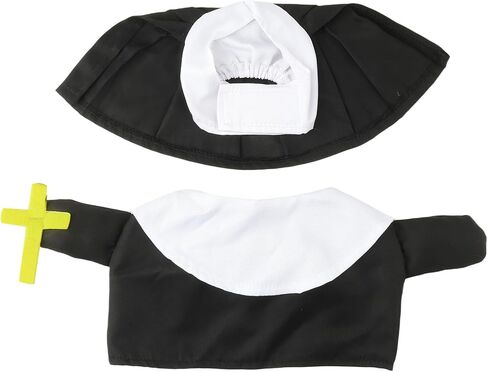 HOTUMN Nun Dog Halloween Costume - Halloween Party Pet Clothes Set Cat Nun Cosplay Costume for Cats Puppies and Small Dogs in Saudi Arabia