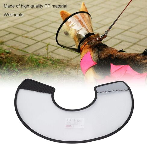 Adjustable Dog Elizabeth Collar, Dog Neck Cone Recovery Cone Collar Protective Collar for After Surgery Anti Bite Lick Wound Healing Safety Practical Plastic E Collar for Dogs After Surgery(Type 7) in Saudi Arabia