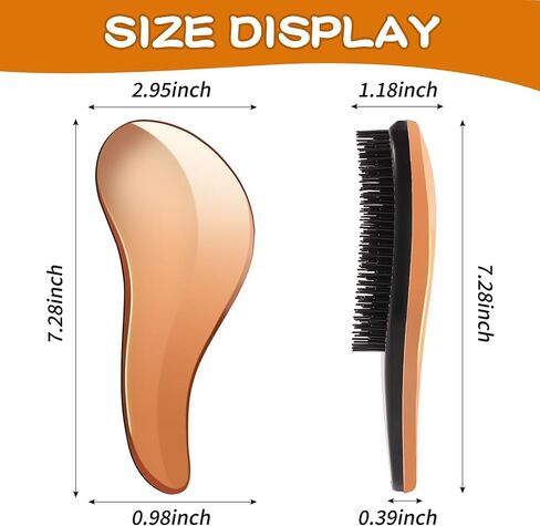 Cat & Dog Brush with Soft Rubber Pins - Pet Hair Brush- Cat Brushes for Indoor Cats, No Scratching Removes Hair Mats Tangles and Loose Fur for Short to Long Haired (Rose Gold) in Saudi Arabia