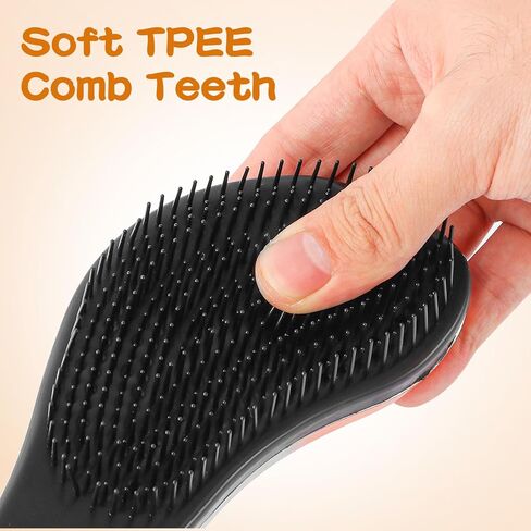 Cat & Dog Brush with Soft Rubber Pins - Pet Hair Brush- Cat Brushes for Indoor Cats, No Scratching Removes Hair Mats Tangles and Loose Fur for Short to Long Haired (Rose Gold) in Saudi Arabia