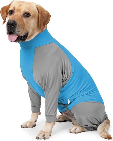Dog Recovery Suit, Abdominal Wound After Surgery Wear, Prevent Licking Wounds, E-Collar & Cone Alternatives, Long Sleeve Postoperative Shirts Dog Bodysuit Prevent Shedding(Medium, Pink) in Saudi Arabia