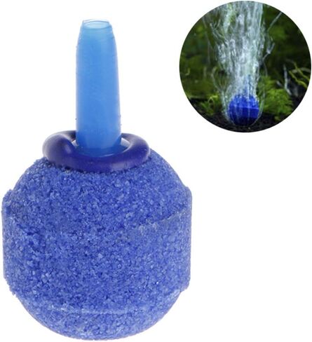 Blue Ball Shape Airstones, Air Bubble Increaser for Aquarium Fish Tank Oxygen Adjustable Stone Ball Air Pump Accessory Aquarium Pumps and Filters in Saudi Arabia