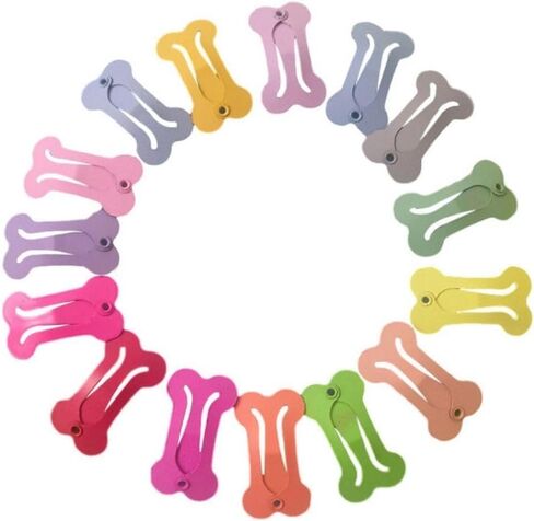 10Pcs Multicolour Hair Clips for Dogs, Small Dog Bow Mini Bone Snap Dog Barrette for Small Dog Hair, Tiny Pet Grooming Hair Accessories for Small Dog Cat, Dog Hair Ties (1Inch) in Saudi Arabia