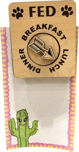 DOG Fed | CAT Fed EZDial, 3 meals per day (Magnets | Adhesives) in Saudi Arabia