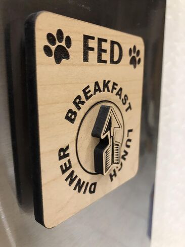 DOG Fed | CAT Fed EZDial, 3 meals per day (Magnets | Adhesives) in Saudi Arabia