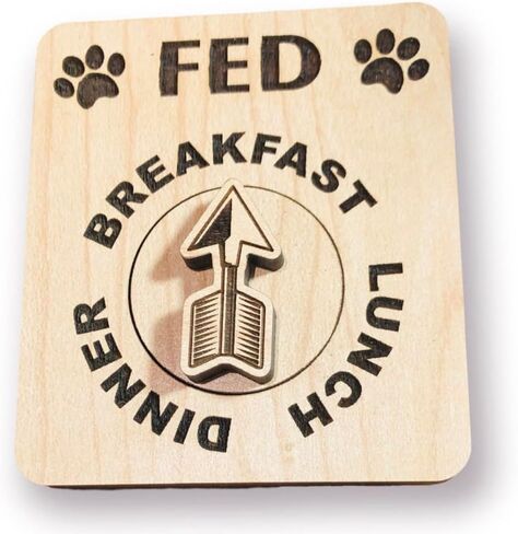 DOG Fed | CAT Fed EZDial, 3 meals per day (Magnets | Adhesives) in Kuwait