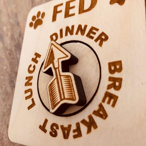 DOG Fed | CAT Fed EZDial, 3 meals per day (Magnets | Adhesives) in Kuwait