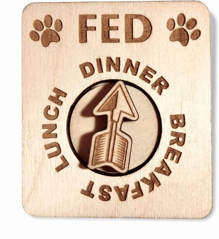 DOG Fed | CAT Fed EZDial, 3 meals per day (Magnets | Adhesives) in Saudi Arabia