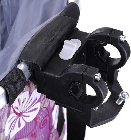 Pet Dog Bike Basket & Carrier Bag- Foldable Detachable Pet Travel Bicycle Basket - Small Animal Dog Cat Rabbit Bike Ride Basket Carrier (Purple) in Saudi Arabia