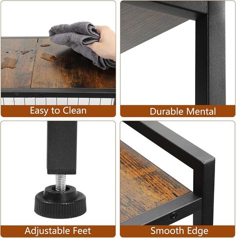 Elevated Dog Bowls, Adjustable Raised Dog Bowl Stand with Storage Shelf for Dog Accessories,Lifted Dog Bowl Holder for Medium Small Dogs in Kuwait