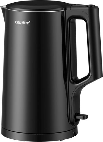 COMFEE' Electric Kettle, 1.7L Hot Water Boiler, 1500W Fast Boil, Glass Electric Tea Kettle with LED Indicator, Auto Shut-Off and Boil-Dry Protection, BPA Free in Saudi Arabia