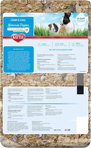 Kaytee Clean & Cozy Natural Paper with Extreme Odor Control Bedding, Made with 100% Recycled Paper in Kuwait