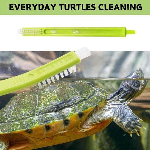 4 Pack Turtle Brush - Turtle Shell Cleaning Brush with Suction Cup for Tank Remove Aquatic Mud Dirt Tortoises Back Scratches Brush Promoting Shell Health for Red Eared Slider Turtle (4 Pack) in Saudi Arabia