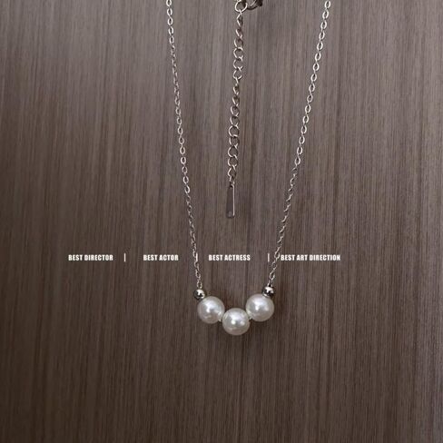 قلادات اللؤلؤ للنساء قابل للتعديل اليدوية اللؤلؤ المختنق قلادة جولة تقليد اللؤلؤ ستراند القلائد لذيذ الزفاف قلادة اللؤلؤ للعرائس مجوهرات بسيطة حساسة هدايا وصيفه الشرف in Kuwait