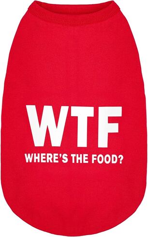 Paiaite Dog Vest: 'Where's The Food' Sleeveless Cotton Dog Shirt - Stylish, Comfortable, and Breathable Pet Apparel for Small, Medium, and Large Breeds Black 3XL in Saudi Arabia