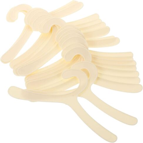NUOBESTY 20pcs Pet Apparel Hangers Puppy Cat Kitten Clothes Hanger Plastic Pet Hanger Doll Hanger for Small Dog Clothing - 7.4 x 3.3 x 0.08 inches in Saudi Arabia
