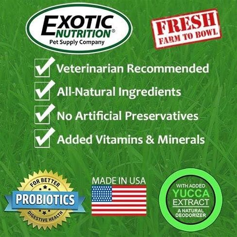 Exotic Nutrition Degu Diet (2.5lb) - Nutritionally Complete Healthy Pellet Diet with Whole Oats - for Domesticated Pet Degus in Saudi Arabia