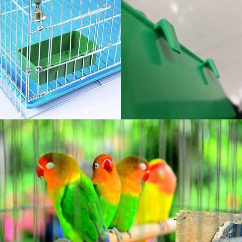 5Pack Cage Cups Bird Feeder, Parrot Bird Water Dispenser, Seed Bowl Food Chicken Feeding Dispenser, Chicken Water Cups for Parrot Parakeet Gamefowl Poultry Pigeon Rabbit in Kuwait